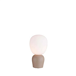 BELID 1 Lampe Globe de Table Lumineuse Structure Sable, Opale, G9