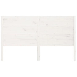 Avis Maison Chic Tête de lit scandinave pour lit adulte,Meuble de chambre Blanc 141x4x100 cm Bois massif de pin -MN54149