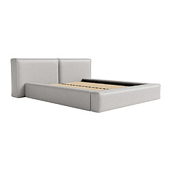 Avis Lit coffre 140 x 190 cm - Tissu - Gris clair + Matelas - TIMANO de Pascal Morabito