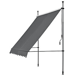 Avis Store Banne Manuel Auvent Téléscopique 200 x 120 x 200-300 cm Gris [pro.tec]