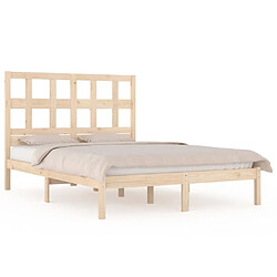 Maison Chic Lit Moderne Chambre - Cadre/structure de lit pour adulte bois de pin massif 180x200 cm super king -MN17565