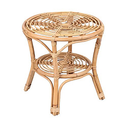 Table d'appoint Table basse en rotin - Indien - D55cm X H54cm+Sunnydays