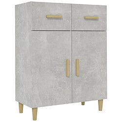 Maison Chic Buffet,Meuble de Rangement,commode pour salon,Cuisine Gris béton 69,5x34x89 cm Bois d'ingénierie -MN66466