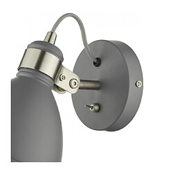 Acheter Luminaire Center Spot Frederick Chrome satiné,Gris mat 1 ampoule 1,8cm