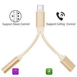 CABLING® Adaptateur UQB Type C vers Jack 3,5 mm casque, connecteur USB C à 3.5 mm Aux Jack stéréo femelle audio Rallonge Jack écouteurs