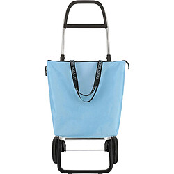 Rolser Chariot de marché pliable 2 roues Mini Bag bleu céleste.