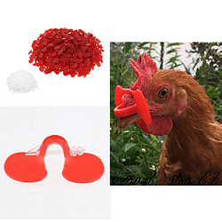 1000x Poulet Pinless Peepers Volaille Blinders Spectacles Anti-Pecking Lunettes de poulet lunettes anti-picotement boire