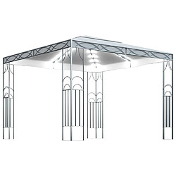 Maison Chic Tonnelle | Pergola avec guirlande lumineuse à LED 300x300 cm Crème -GKD80113