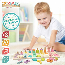 Acheter Puzzle enfant en bois Woomax Formes Numéros + 3 ans (6 Unités)