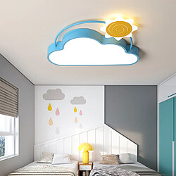 Universal Lampe de plafond 60cm pour chambre enfant 32w jardin d'enfants chambre salon lampe decorative idee lampes de plafond nuage varié lampes de plafond bleu pas cher