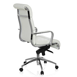 Chaise de bureau / Fauteuil de direction GALESA cuir blanc hjh OFFICE pas cher