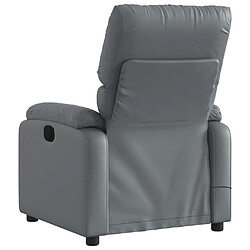 Acheter vidaXL Fauteuil de massage inclinable électrique gris similicuir