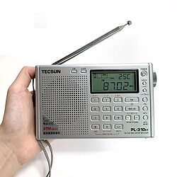 Universal Récepteur numérique radio stéréo FM/AM/SW/MW/LW World Band(Argent) 