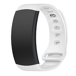 Wewoo Bracelet pour montre connectée en silicone Samsung Gear Fit2 SM-R360taille de la dragonne 150-213mm blanc 