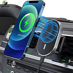 Universal Chargeur de voiture sans fil magnétique monté à l'air compatible avec 12 Mini 15W Quick Charge Car Holder | 