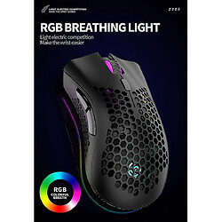 Universal YYH-BM600 Souris sans fil 2,4 GHz 1600DPI USB RECHARGable Honeycomb RGB Optical 7 touches souris pour ordinateur portable pas cher