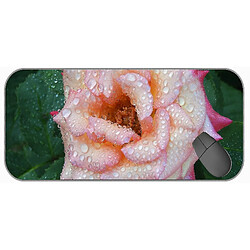 Universal (750x300x3) Grand Mousepad avec tissu à texture premium, centaines de fleurs, caoutchouc de roses naturelles