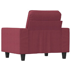 Maison Chic Fauteuil Relax pour salon | Fauteuil Rouge bordeaux 60 cm Tissu -GKD58536 pas cher