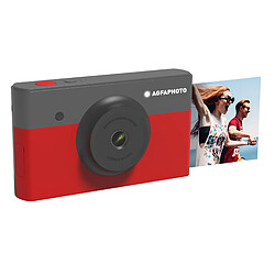 AGFA PHOTO - Realipix - Appareil Photo Numérique Instantané avec Impression - Sublimation Thermique - Bluetooth- RECONDITIONNE - Rouge