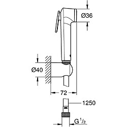 Avis GROHE Douchette 1 jet avec support mural Vitalio Trigger Spray 30 Chromé