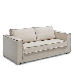 Inside 75 Canapé convertible EXPRESS IBIZA SUPRA 140cm Lattes matelas DUNLOPILLO® 16cm Enjoy beige