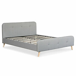 Paris Prix Lit Scandinave & Sommier Sad 160x190cm Gris