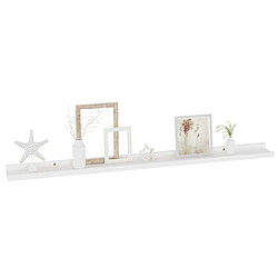 Avis Maison Chic Lot de 2 Étagères murales,Étagère Rangement flottate Blanc 100x9x3 cm -MN75313