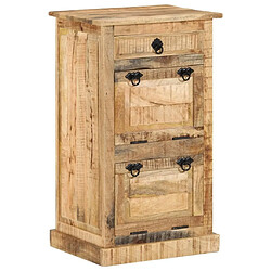 Maison Chic Armoire à Chaussures 4 niveaux avec tiroir,Meuble de Rangement à Chaussures Bois manguier brut -MN52505