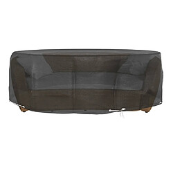 vidaXL Housses pour salon îlot 2 pcs 8 œillets Ø188x50 cm rond