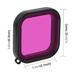 Avis Wewoo Filtre lentille de couleur pour boîtier de plongée carrée GoPro HERO8 noir violet