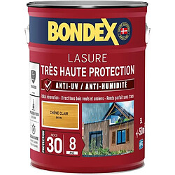 Lasure pour bois très haute protection 8 ans chêne clair 5L Bondex