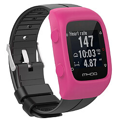 Wewoo Protection écran Étui de en silicone Smart Watch pour POLAR M430 Rose rouge 