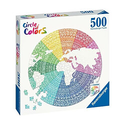 Ravensburger - Puzzle rond 500 pieces - Mandala Circle of Colors 