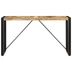 vidaXL Table à manger 140x70x75 cm Bois de manguier massif