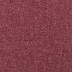 Avis vidaXL Ensemble de canapés 2 pcs avec coussins Rouge bordeaux Tissu