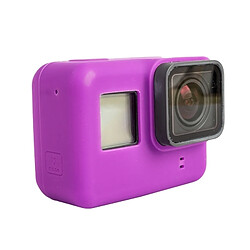 Wewoo Coque Violet pour GoPro HERO5 Silicone boîtier de protection de Shell