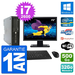 PC HP Z210 SFF Ecran 19" Intel i7-2600 RAM 32Go Disque 500Go Windows 10 Wifi · Occasion 