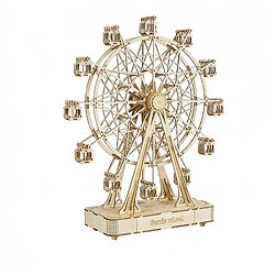 Universal Puzzle 3D en bois tournant boîte à musique grand roue cadeau | Puzzle 