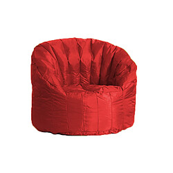 Alter Fauteuil rond rembourré, couleur rouge, Dimensions 80 x 80 x 80 cm