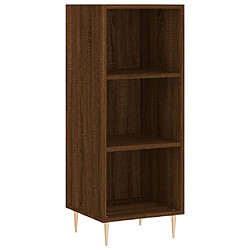 Acheter vidaXL Buffet haut Chêne marron 34,5x34x180 cm Bois d'ingénierie