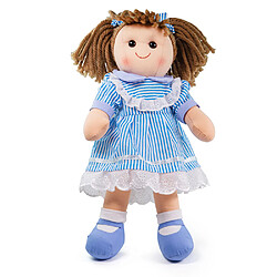 Bigjigs Toys Poupée douce Amelia, 38 cm de haut