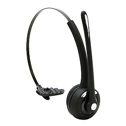 Universal Casque bluetooth sur casque casque sans fil, casque mono-oreille pour téléphone portable PC avec microphone d'annulation de bruit pas cher