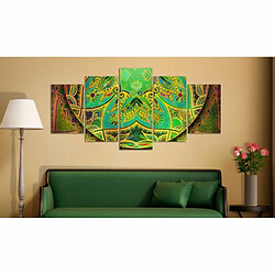 Paris Prix Tableau Imprimé Mandala : Green Energy 100 x 200 cm