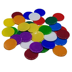 Avis 100pcs Jetons De Poker Pièces De Couleur Unie Casino Supply Family Games Accs Mixte