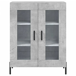 Maison Chic Buffet,Meuble de Rangement,commode pour salon,Cuisine gris béton 69,5x34x90 cm bois d'ingénierie -MN39968 pas cher