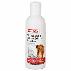 Beaphar Shampooing Antiparasitaire Anti-Puces & Tiques à la Tétraméthrine 200 ml