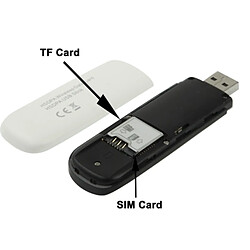 Avis Wewoo Routeur blanc pour carte TF, signe livraison aléatoire 7.2Mbps HSDPA 3G USB 2.0 sans fil modem avec fente