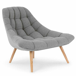 Paris Prix Fauteuil Scandinave en Tissu Johan 102cm Gris