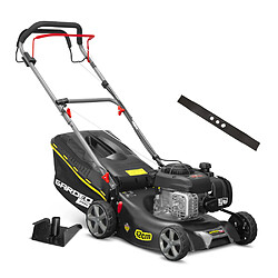 Tondeuse thermique autotractée avec moteur Briggs and Stratton125cc - 42cm livrée avec 2 lames + mulching - Gardeo Pro GARDEO PRO- title