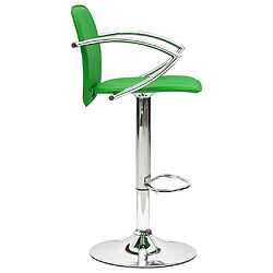 Acheter vidaXL Tabourets de bar lot de 2 vert cuir artificiel